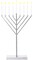 Large Metal Silver Coated Hanukkah Menorah For Synagogue